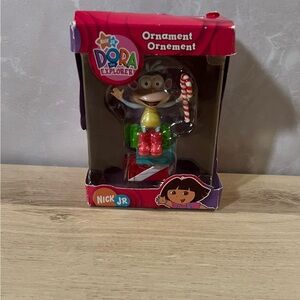 Dora the Explorer Holiday Ornament - Red and Green